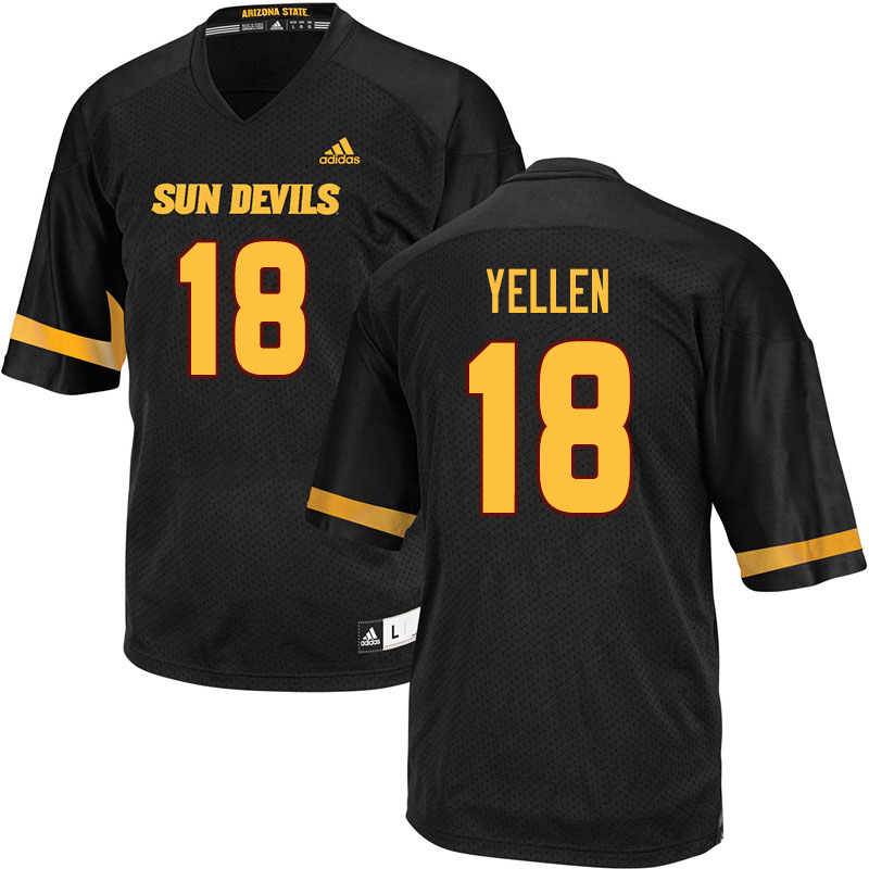 Men #18 Joey Yellen Arizona State Sun Devils College Football Jerseys Sale-Black - Click Image to Close
